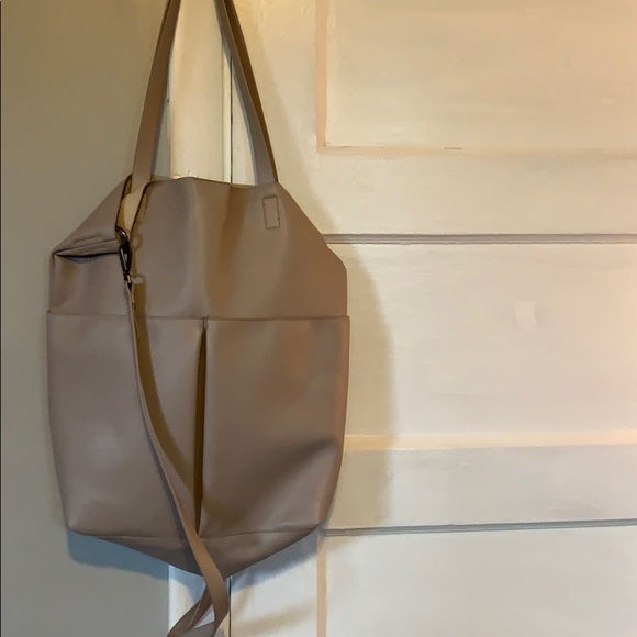 Large Taupe Shoulder/Crossbody Bag - Picture 1 of 1